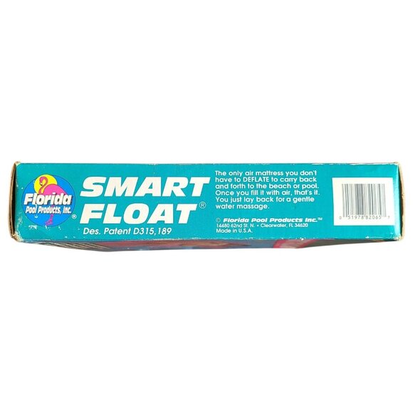 Florida Pools Inflate Roll Up & Carry Smart Float Pink 34"X90" NOS Vintage USA - Picture 5 of 5